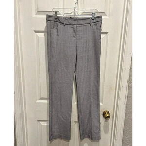 Express‎ Editor Barely Bootcut Herringbone Pants Black White Size 8R Mid Rise